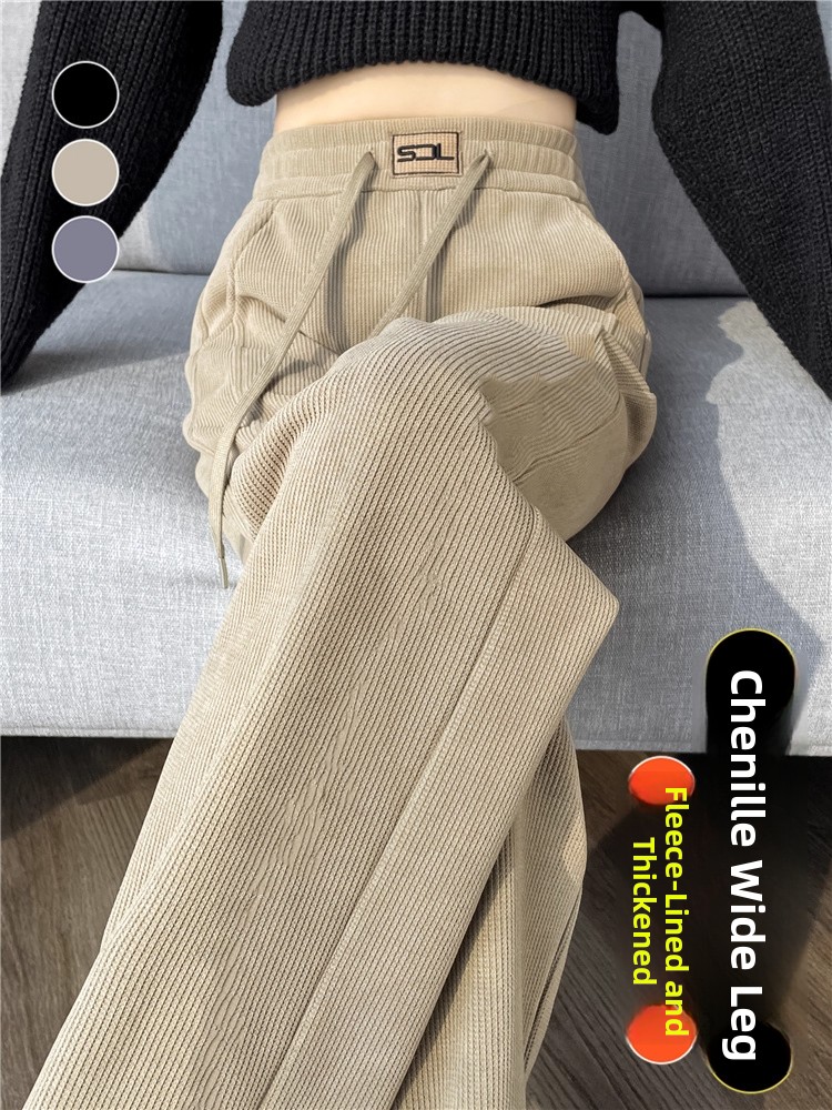 Corduroy Pant Warm - Thiened Corduroy Wide Leg Pants Women's