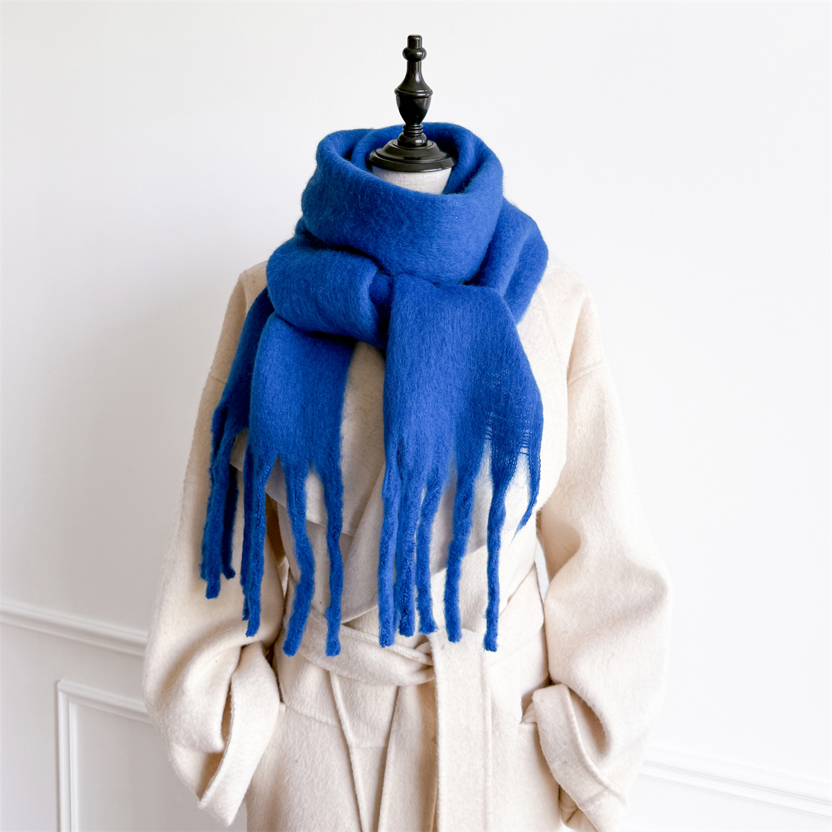 20*200cm Solid Color Thick War - Cashmere Pashmina Wrap ulasan dan harga