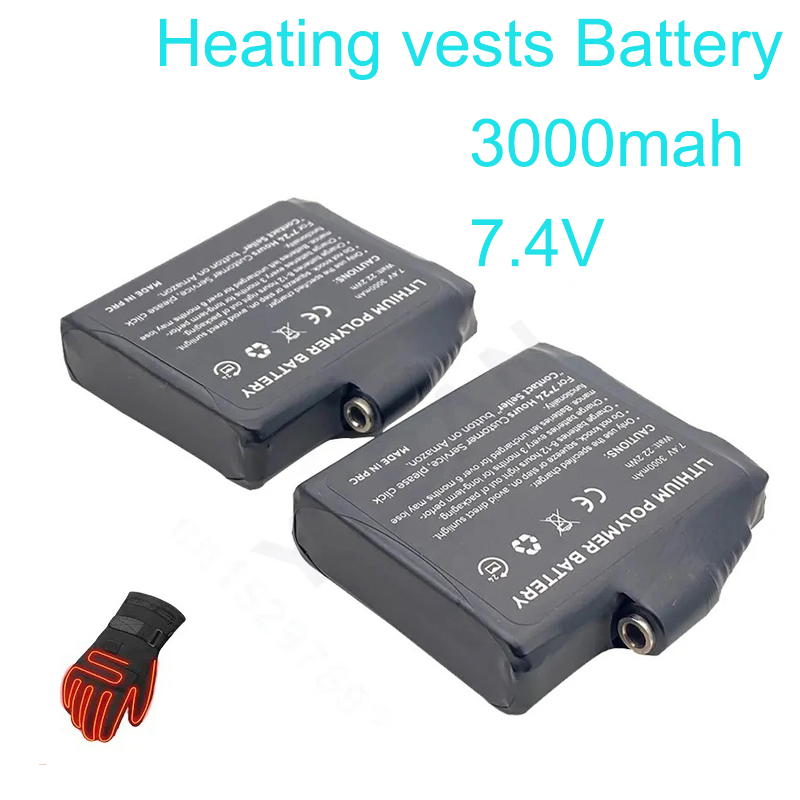 Gloves Battery 7.4V 3000mah Po - Heated Vest Battery ulasan dan harga