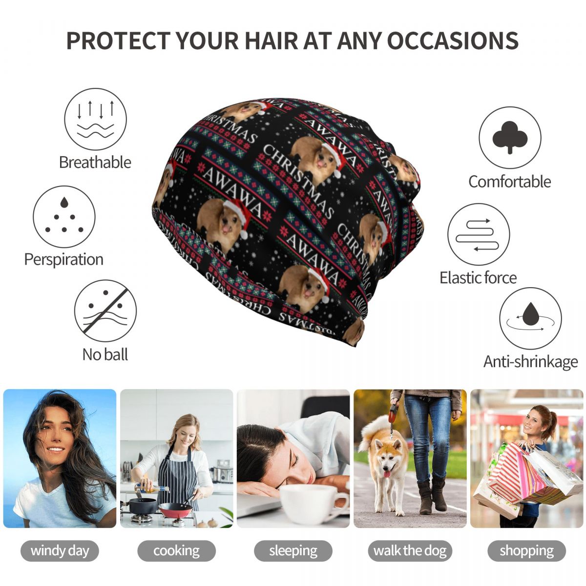 Rock Hyrax Merry Christmas Ugl - Knit Beanie Hat Warm ulasan dan harga