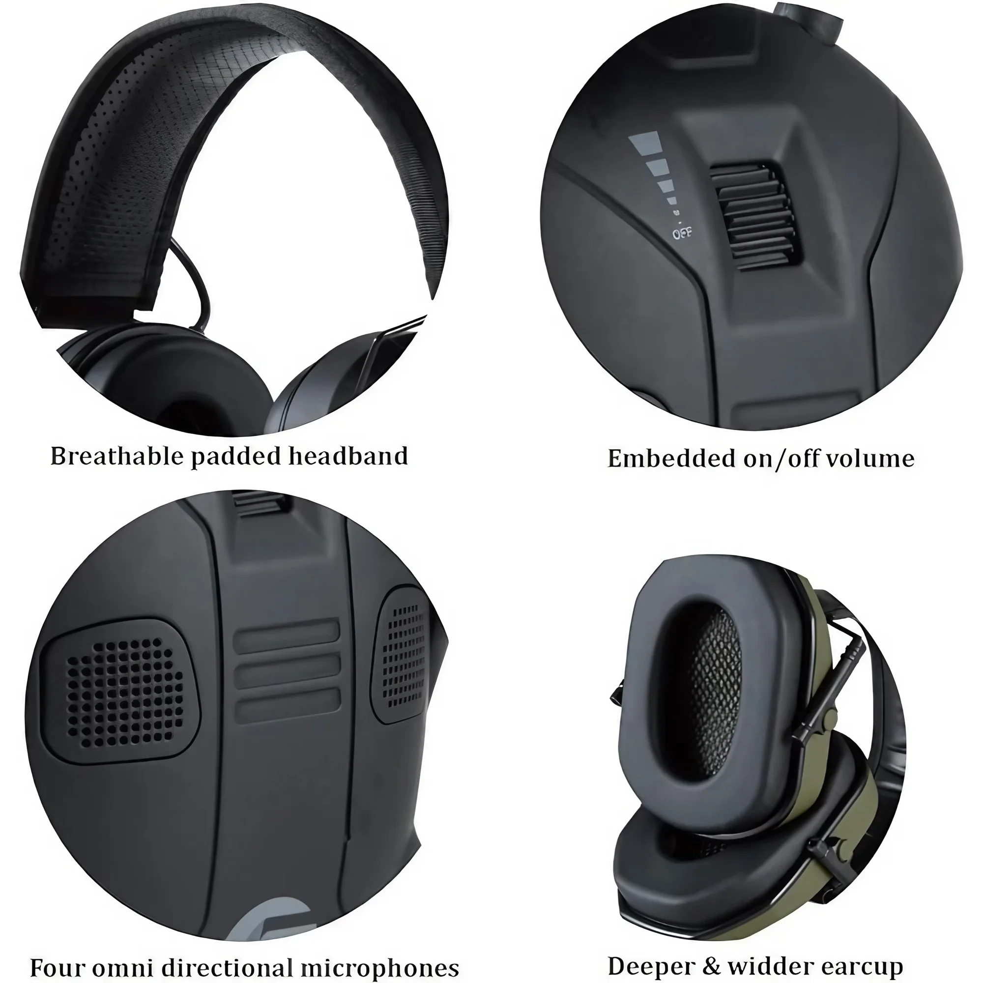 Foldable Electronic Noise Canc - Earmuffs Foldable ulasan dan harga