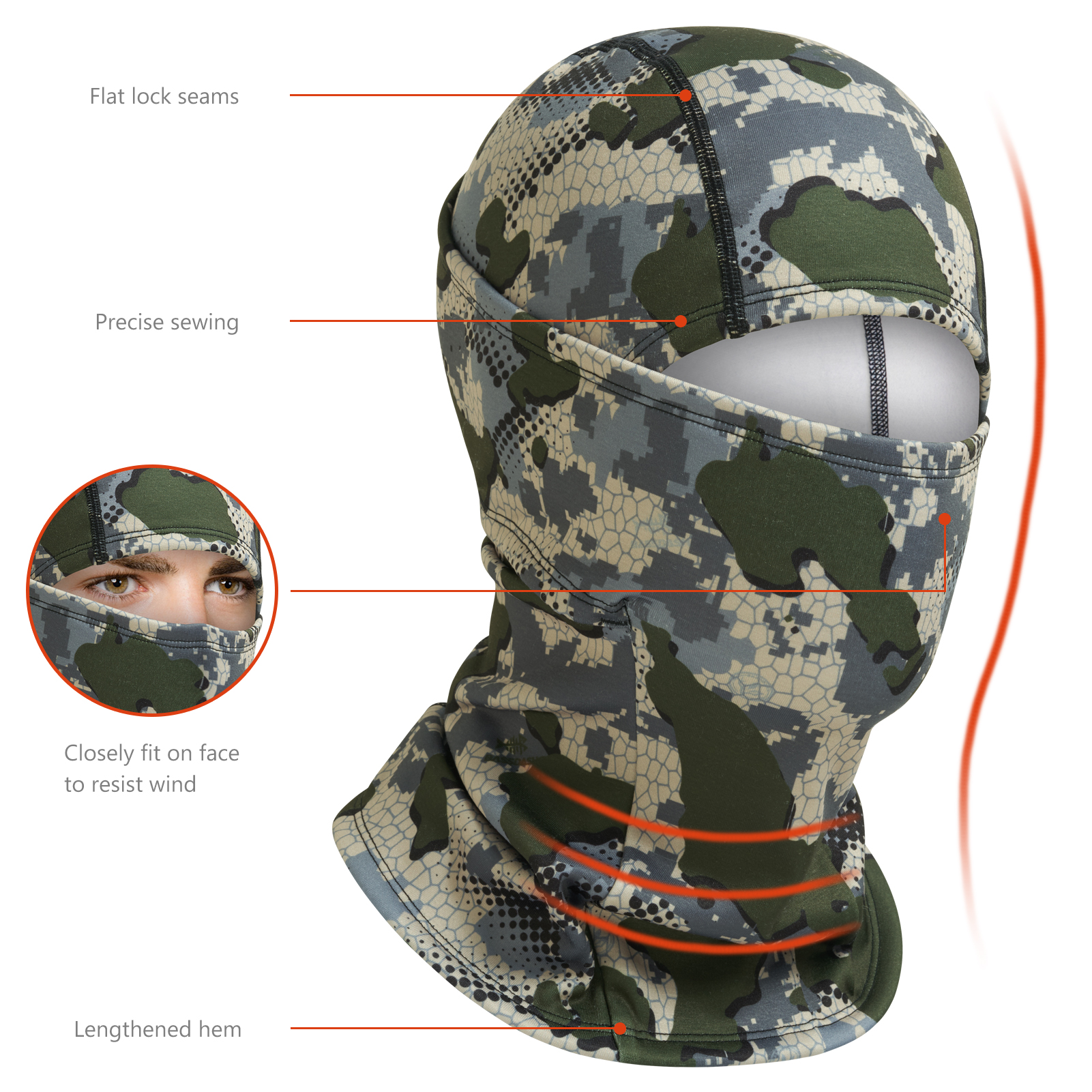 Bassdash Men Women Ninja Hood  - Neck Gaiter Fleece ulasan dan harga