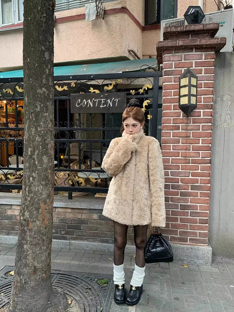 Lamb Wool Jacket Coat Woman Wa - Wool Coat Peacoat ulasan dan harga