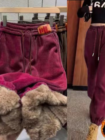 Winter New plus Size Corduroy  - Corduroy Pant Warm ulasan dan harga