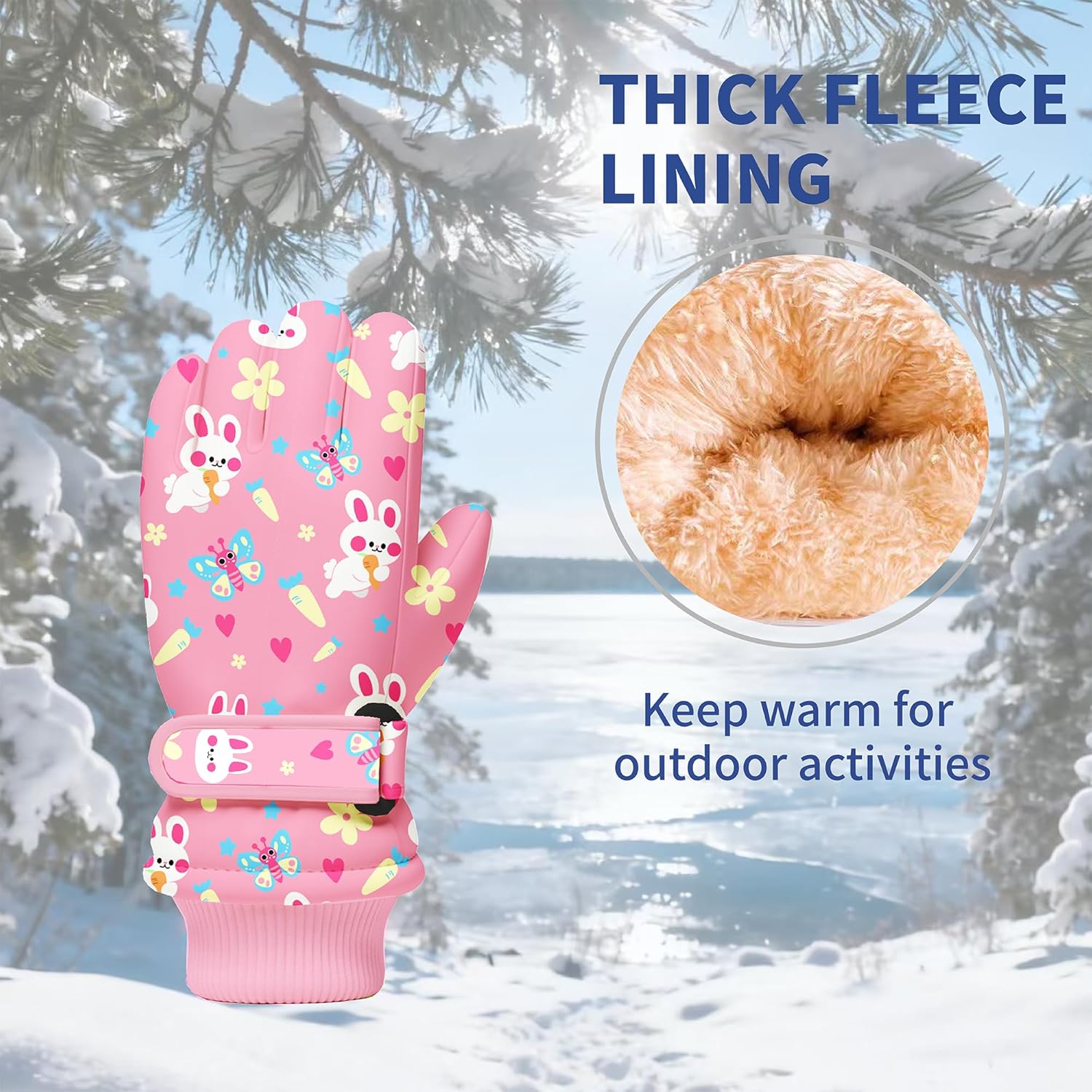 Kids Winter Snow Gloves, Water - Snow Glove Insulated ulasan dan harga