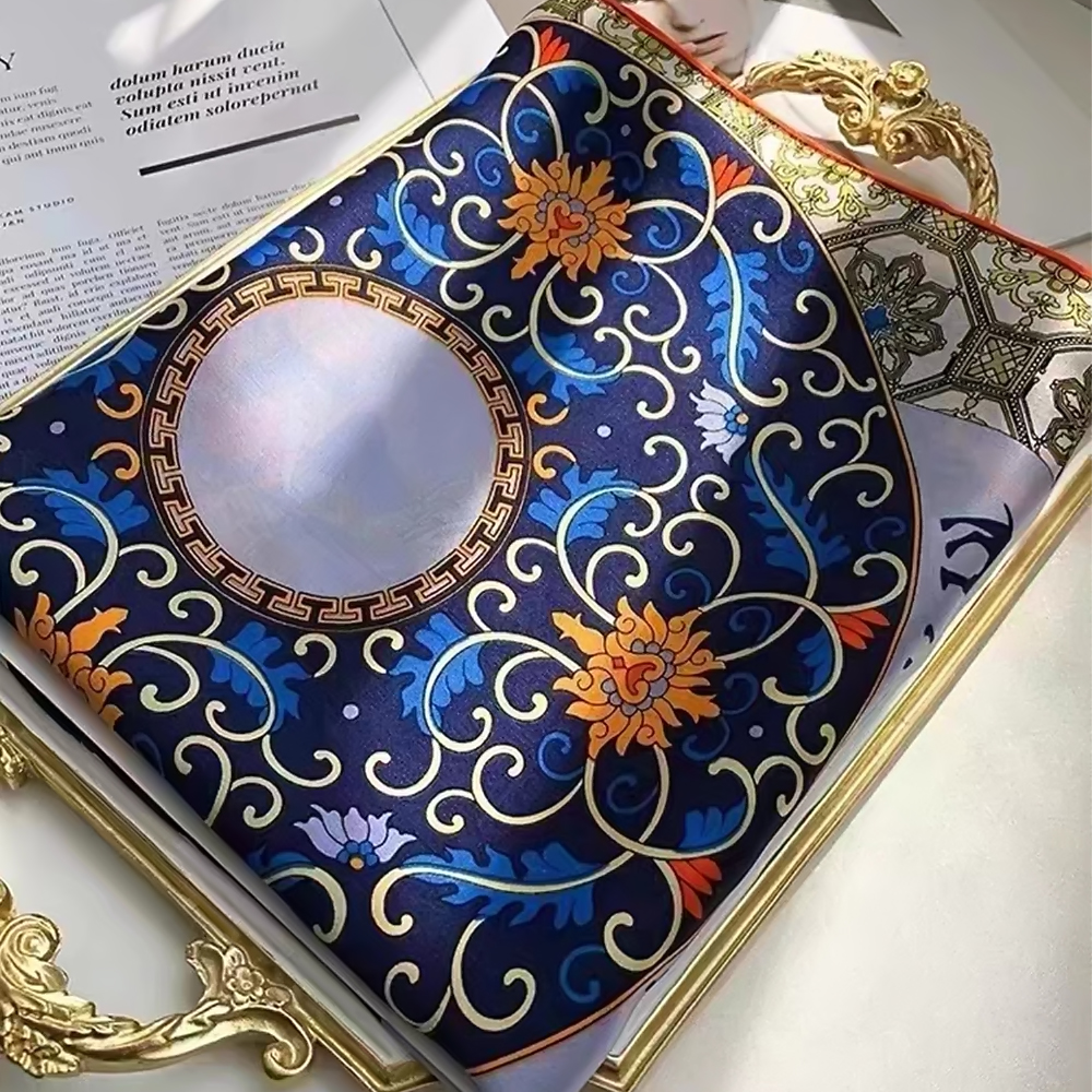 BYSIFA|Blue Luxury Femmes 100% - Shawl Wrap Winter ulasan dan harga