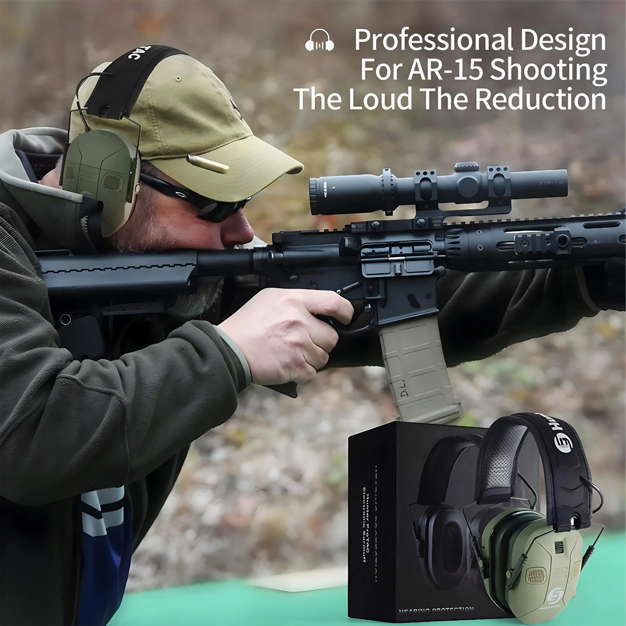 Foldable Tactical Noise Cancel - Earmuffs Foldable ulasan dan harga