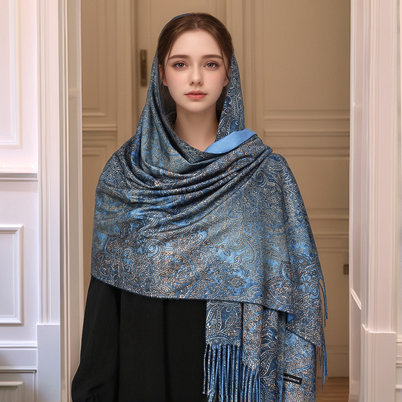 Luxury Paisley Pashmina Shawl  - Cashmere Pashmina Wrap ulasan dan harga