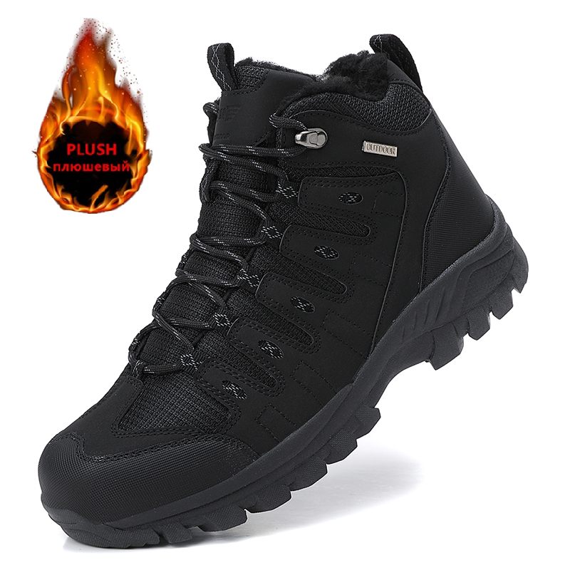 Winter Men's Boots Warm Plush  - Waterproof Winter Boot ulasan dan harga