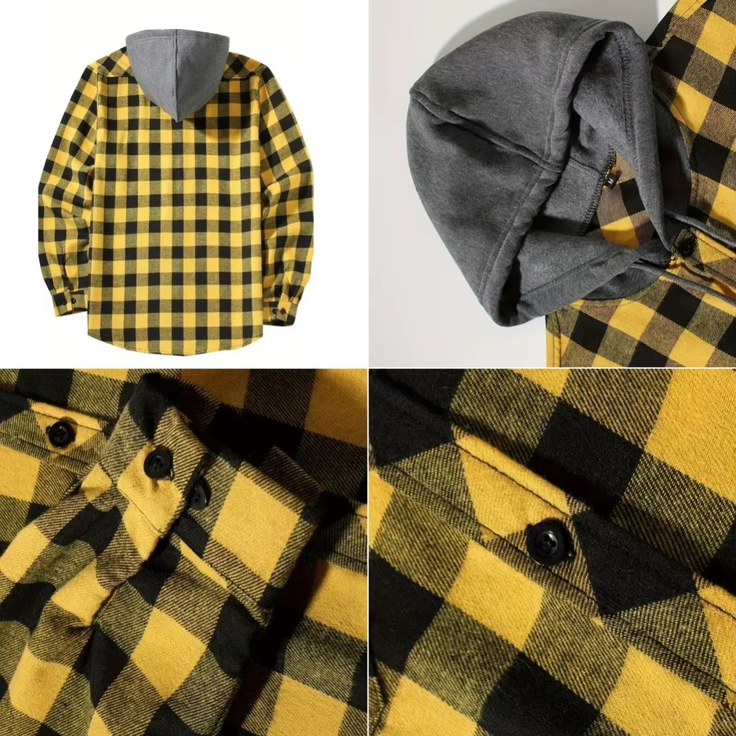 Men's Business Spring And Autu - Flannel Shirt Lined ulasan dan harga