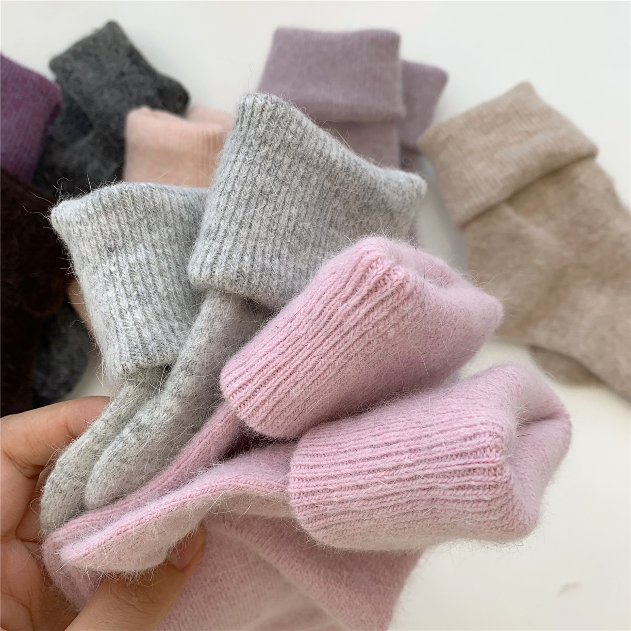 Rabbit Hair Winter Woman Socks - Thermal Sock Wool ulasan dan harga