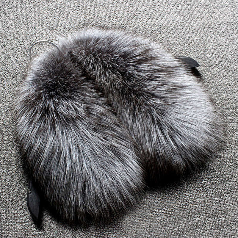 Real wool collar whole fur fox - Wool Scarf Men ulasan dan harga