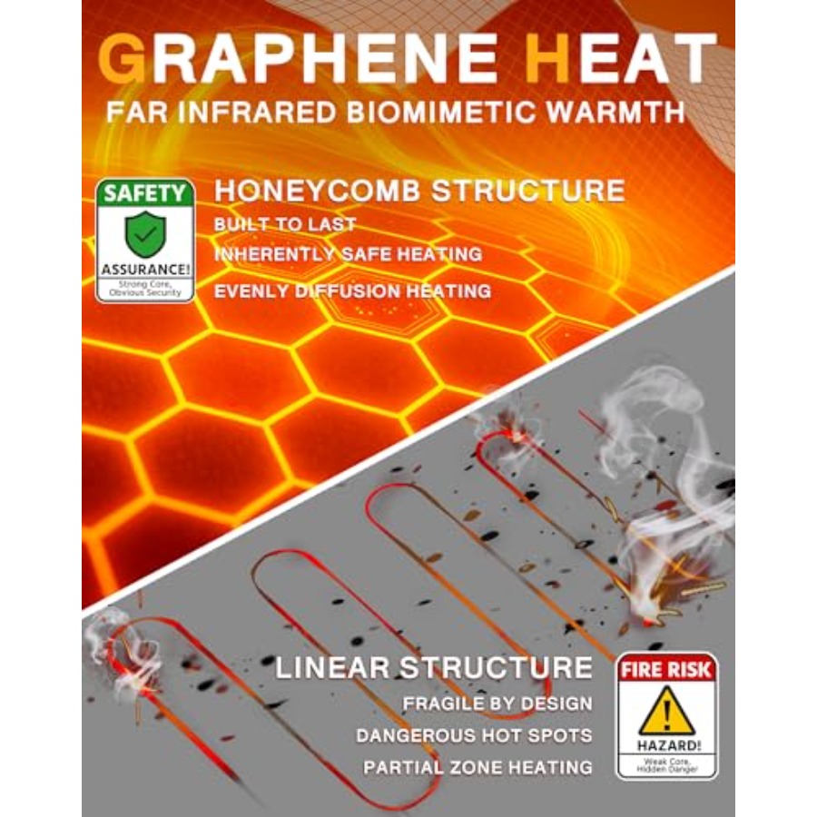 Wulcea Graphene Heated Vest Fo - Heated Vest Battery ulasan dan harga