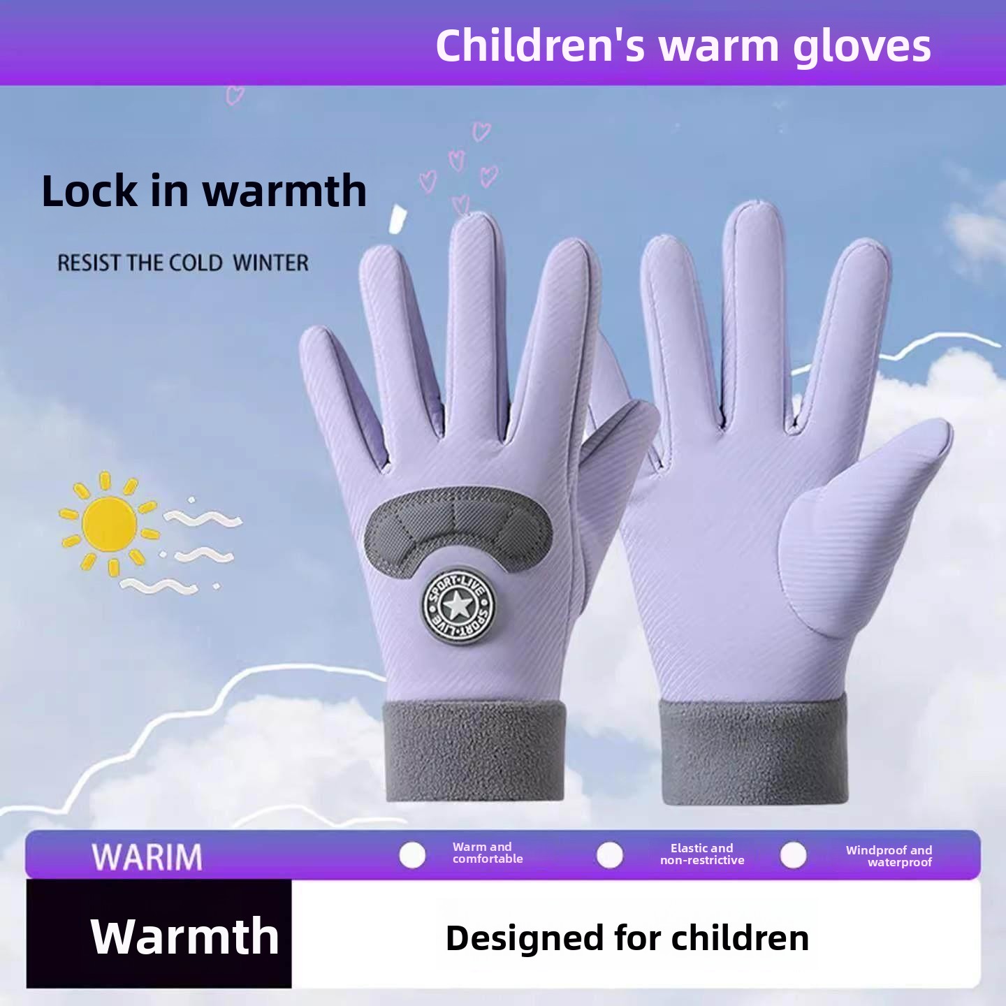 Children's Ski Gloves Winter W - Snow Glove Insulated ulasan dan harga