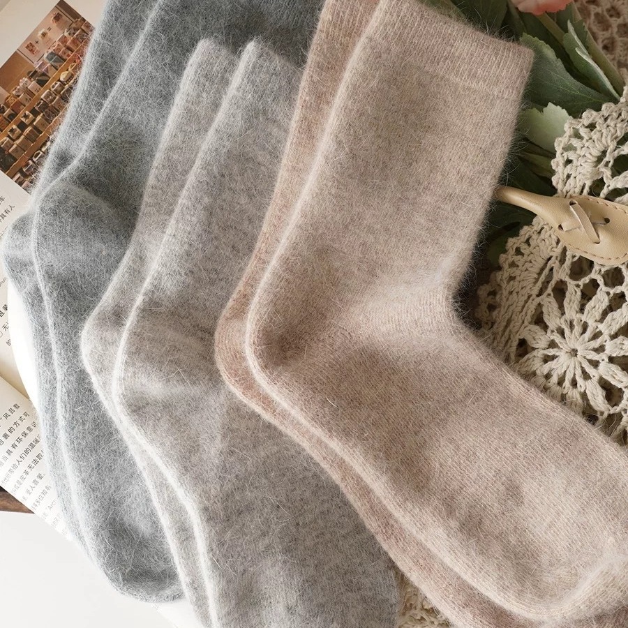Thickened Wool & Rabbit Hair M - Thermal Sock Wool ulasan dan harga
