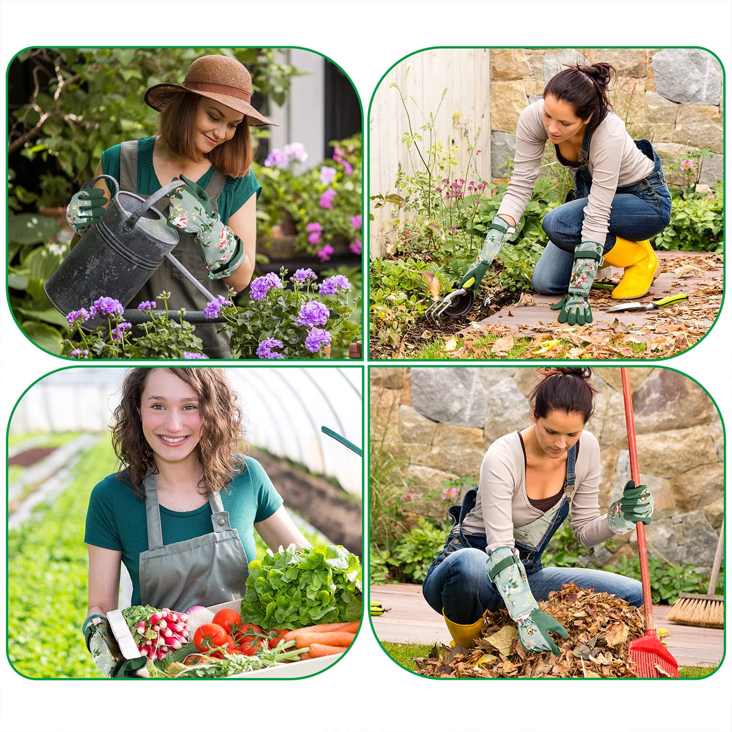 Women's Long Gardening Gloves, - Touch Screen Gloves ulasan dan harga