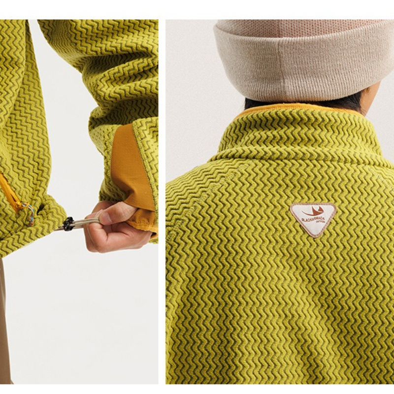 Stay Cozy Outdoors: Unisex Qui - Sherpa Hoodie Fleece ulasan dan harga
