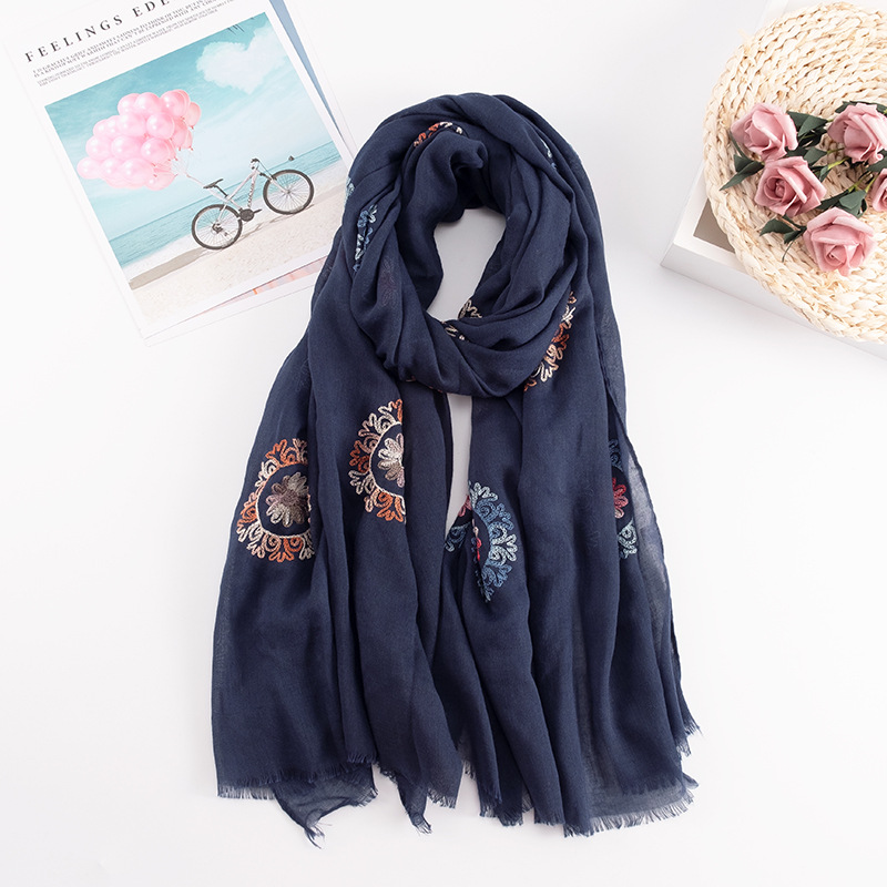 Many Colours Ethnic Embroidery - Shawl Wrap Winter ulasan dan harga
