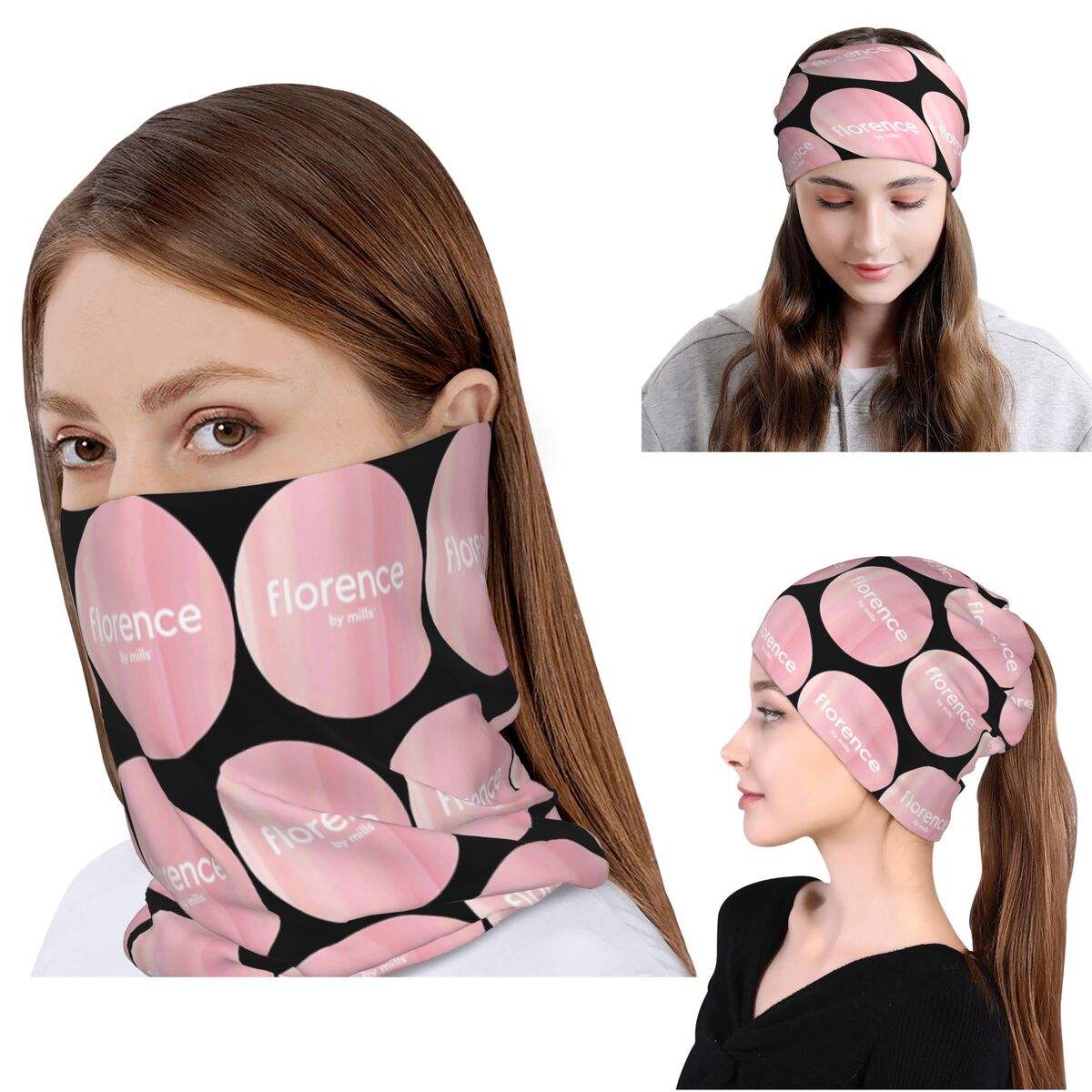 Florence By Mills Bandana Neck - Knit Beanie Hat Warm ulasan dan harga