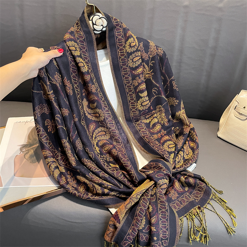 Luxury Brand Autumn Cashmere P - Cashmere Pashmina Wrap ulasan dan harga