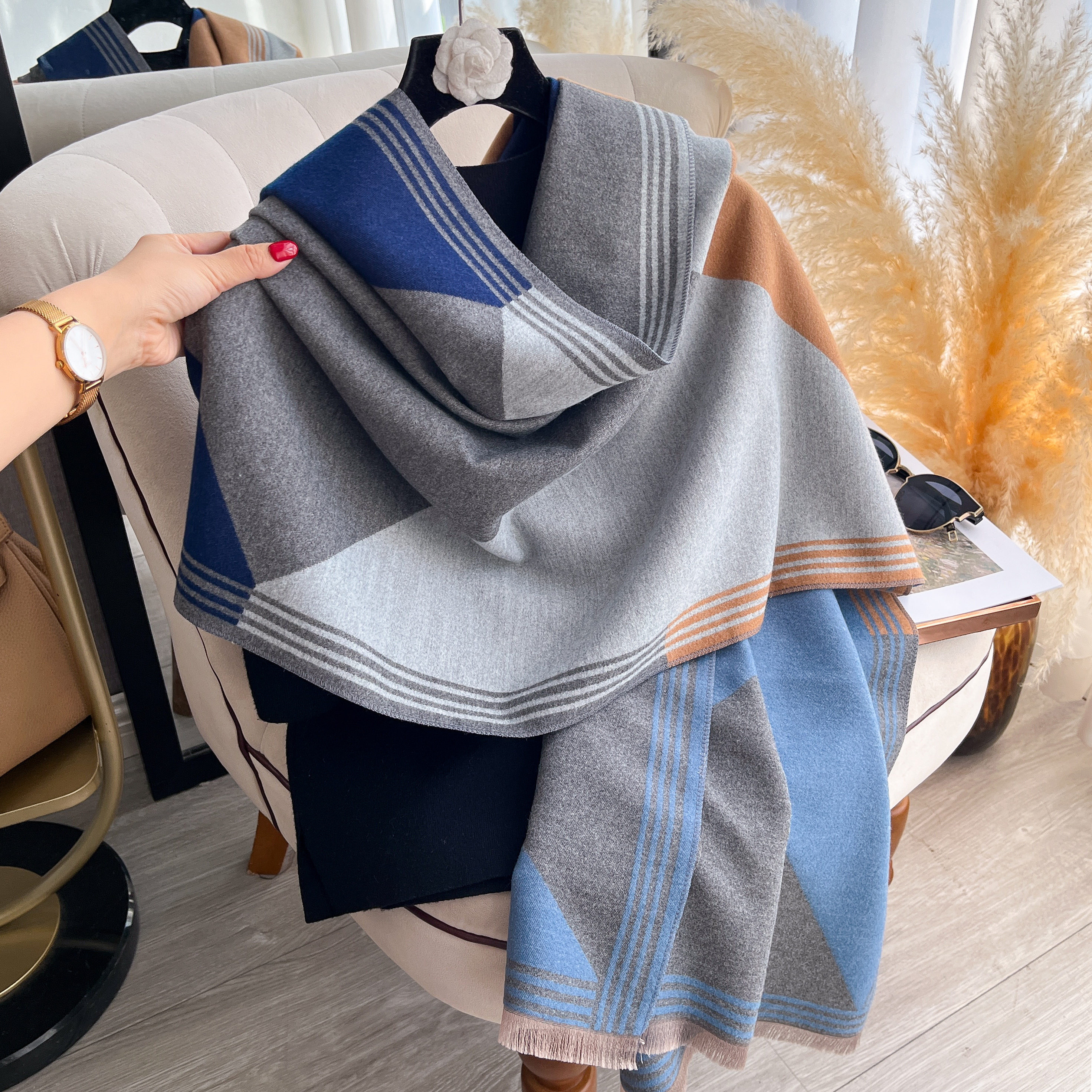 2025 Luxury Winter Cashmere Sc - Cashmere Pashmina Wrap ulasan dan harga