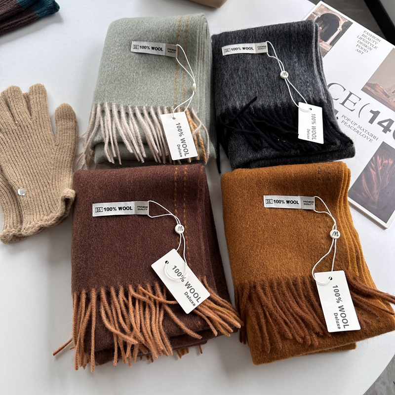 Elegant Good Quality 100% Wool - Wool Scarf Men ulasan dan harga