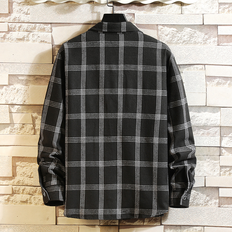 2025 Summer Men's Plaid Shirt  - Flannel Shirt Lined ulasan dan harga