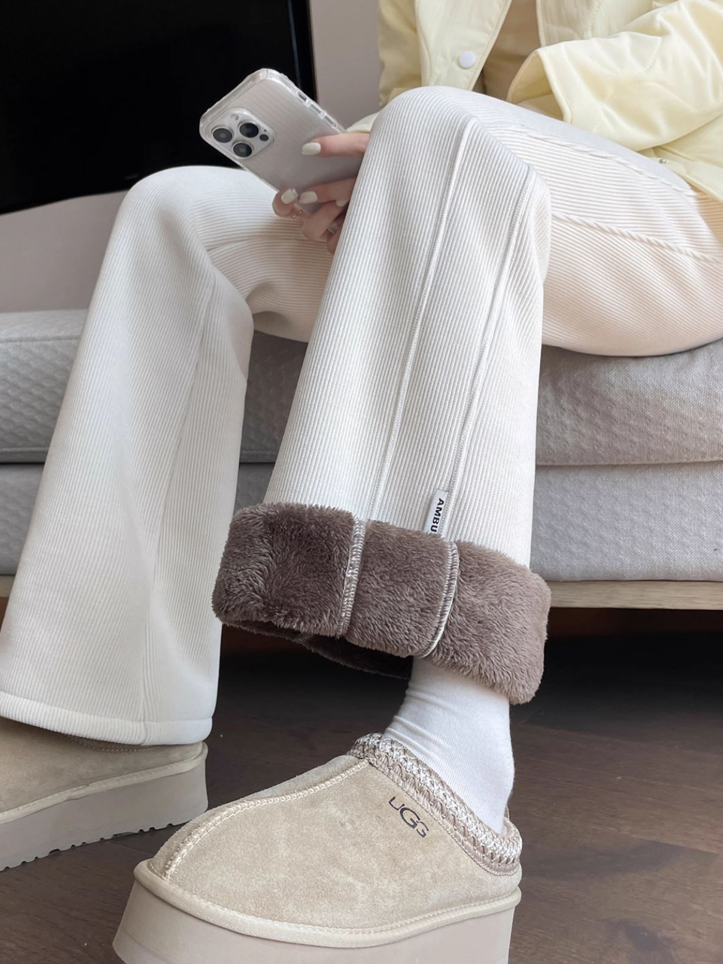 Lamb Velvet Thickened Women's  - Corduroy Pant Warm ulasan dan harga