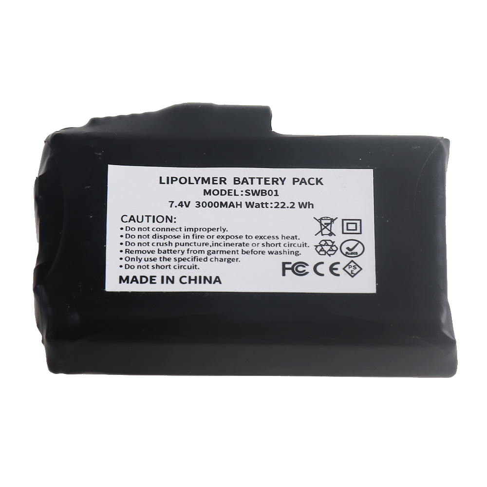 7.4V 3000mah Li-Polymer Batter - Heated Vest Battery ulasan dan harga