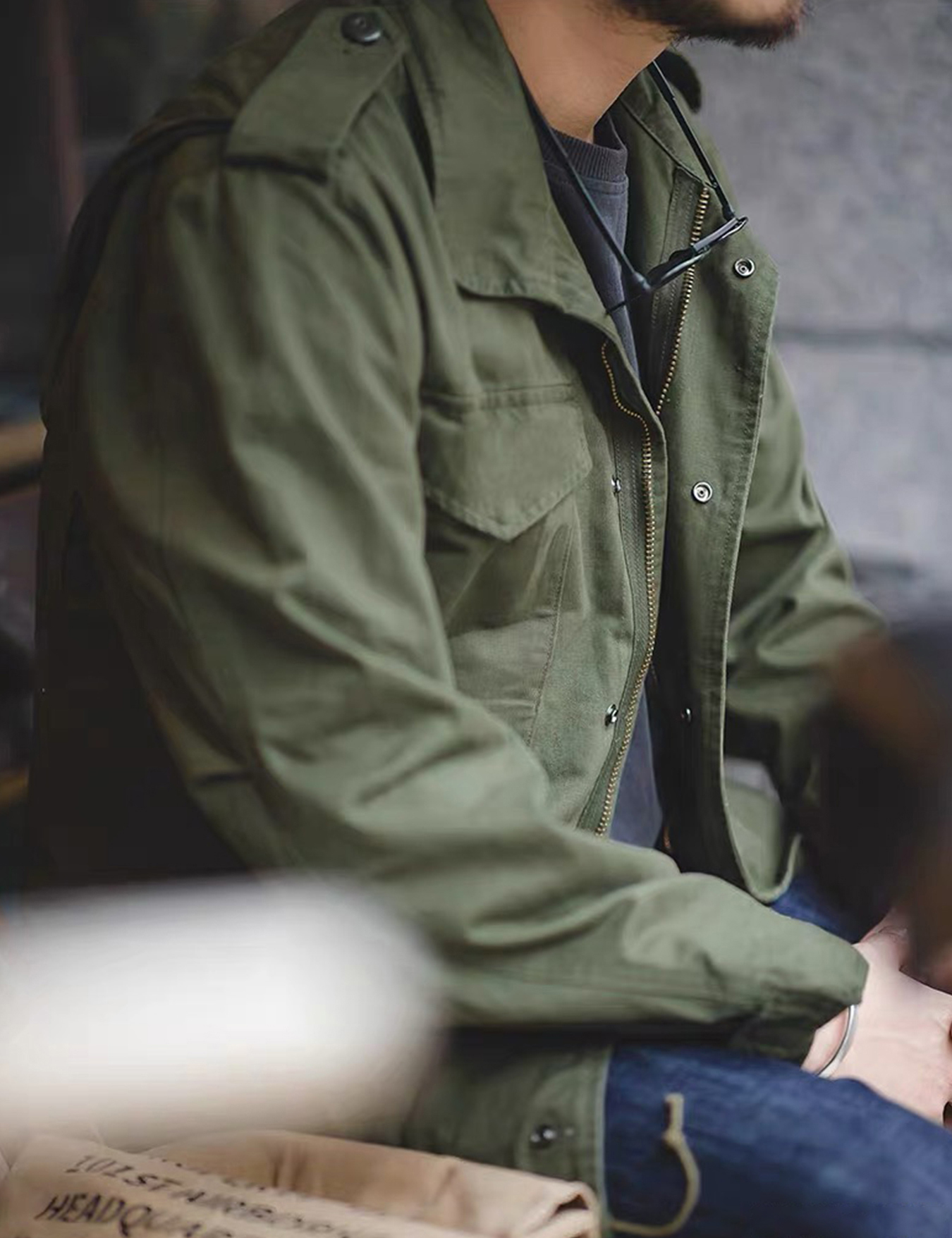 M65 Field Jacket, Men's Milita - Down Jacket Packable ulasan dan harga