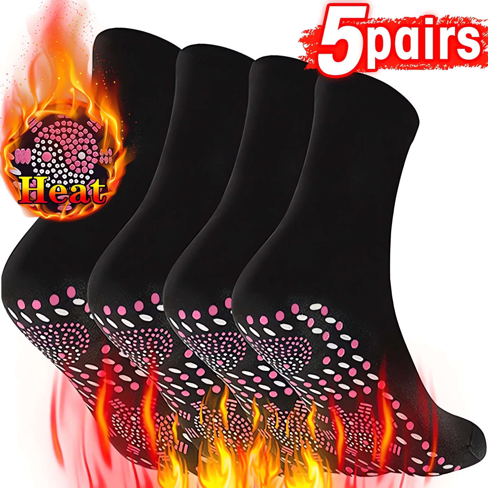 Clearance_1-10pairs Tourmaline - Thermal Sock Wool ulasan dan harga