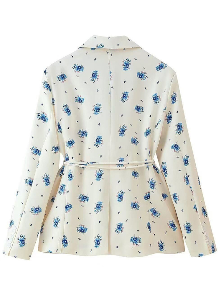 FSMG Elegant Flower Printed Lo - Down Jacket Packable ulasan dan harga