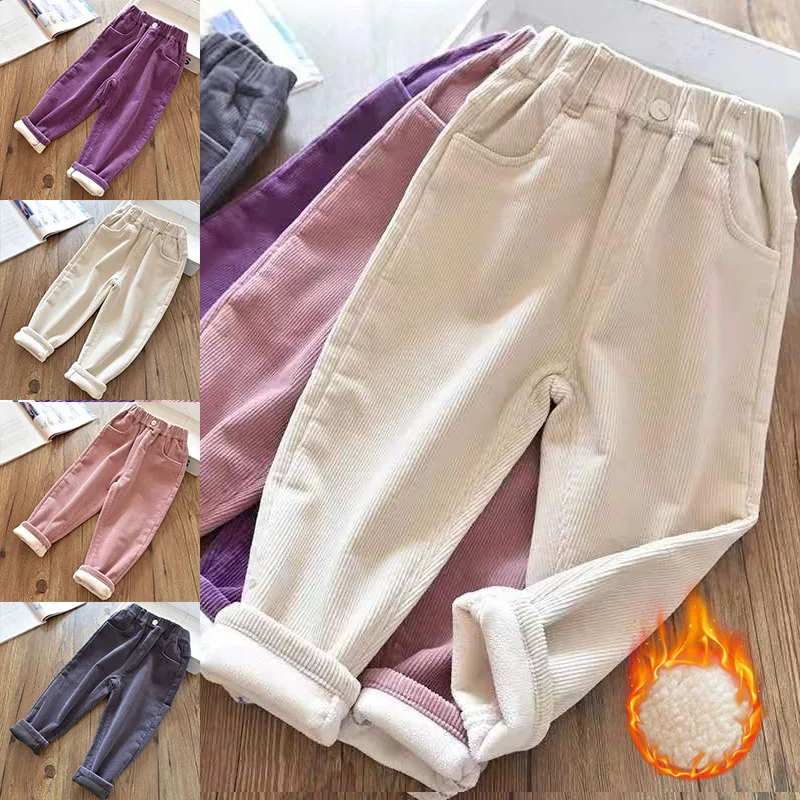 Velvet Lined Corduroy Kids Har - Corduroy Pant Warm ulasan dan harga