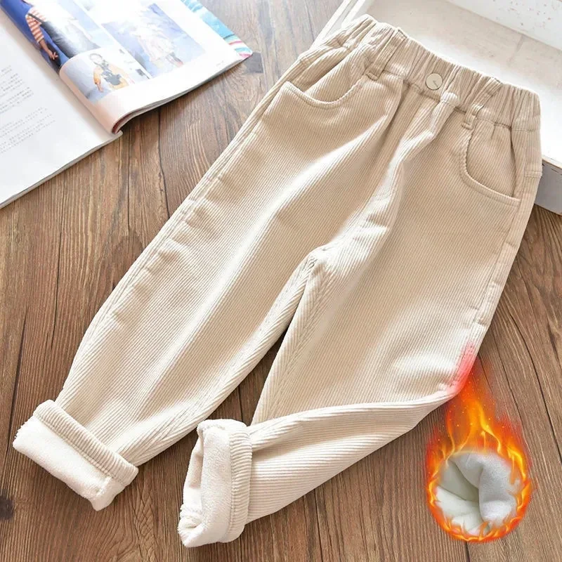 Velvet Lined Corduroy Kids Har - Corduroy Pant Warm ulasan dan harga