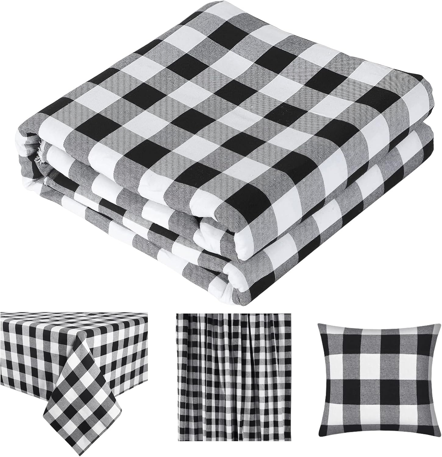 Christmas Plaid Fabric for DIY - Flannel Shirt Lined ulasan dan harga