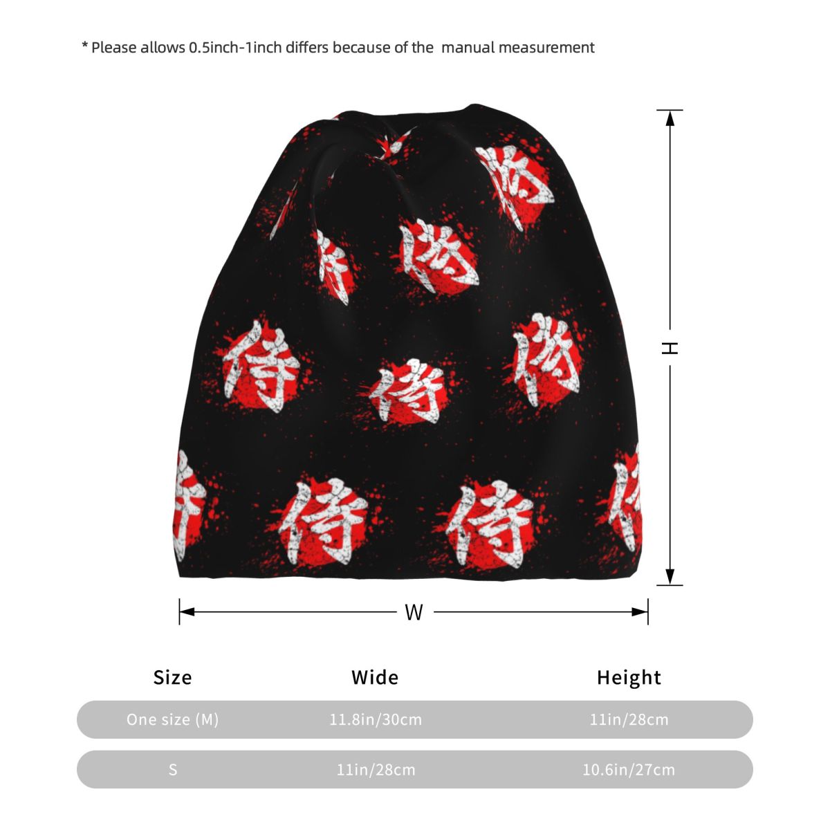 Japanese Bushido Samurai Chara - Knit Beanie Hat Warm ulasan dan harga