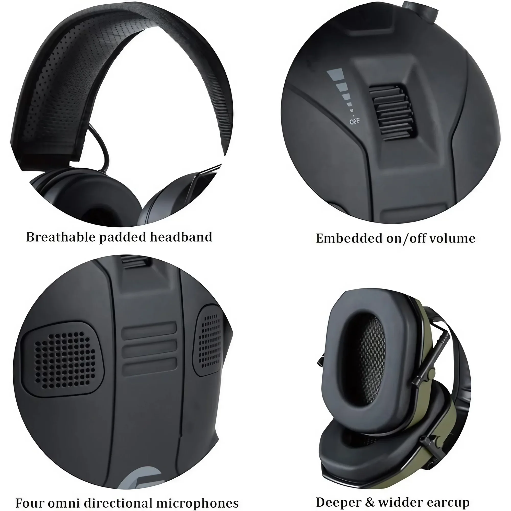 Foldable Tactical Electronic E - Earmuffs Foldable ulasan dan harga
