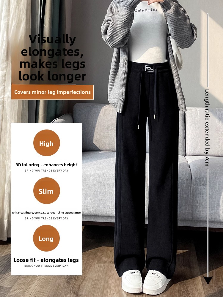 Thiened Corduroy Wide Leg Pant - Corduroy Pant Warm ulasan dan harga
