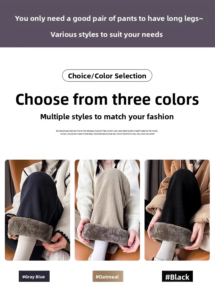 Thiened Corduroy Wide Leg Pant - Corduroy Pant Warm ulasan dan harga